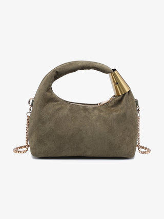 London Vegan Suede Crossbody