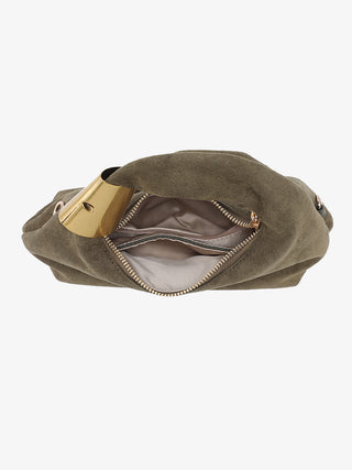 London Vegan Suede Crossbody