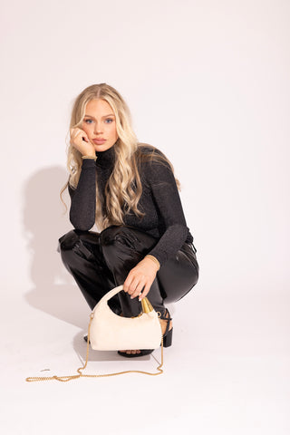London Vegan Suede Crossbody