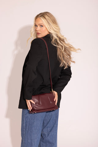 Dayton Vegan Pleated Crossbody
