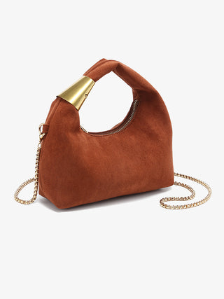 London Vegan Suede Crossbody