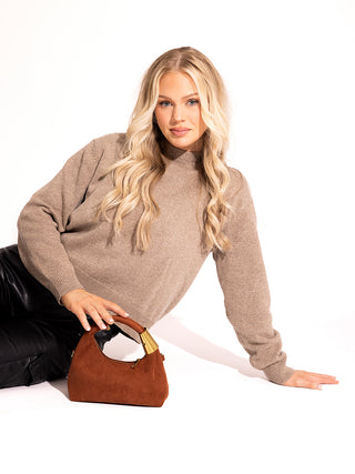 London Vegan Suede Crossbody