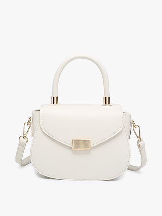 Giza Vegan Gold Accent Satchel