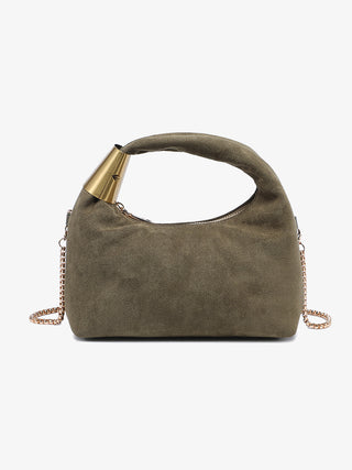London Vegan Suede Crossbody